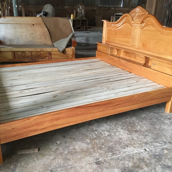 giường ngủ gỗ gõ