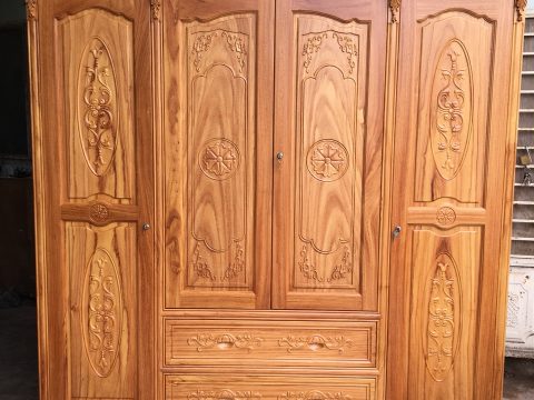 Tủ áo gỗ gõ cao cấp