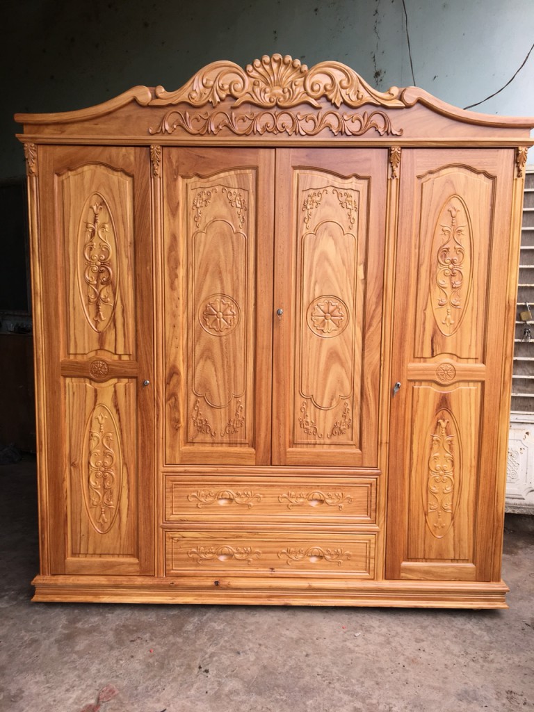 Tủ áo gỗ gõ cao cấp