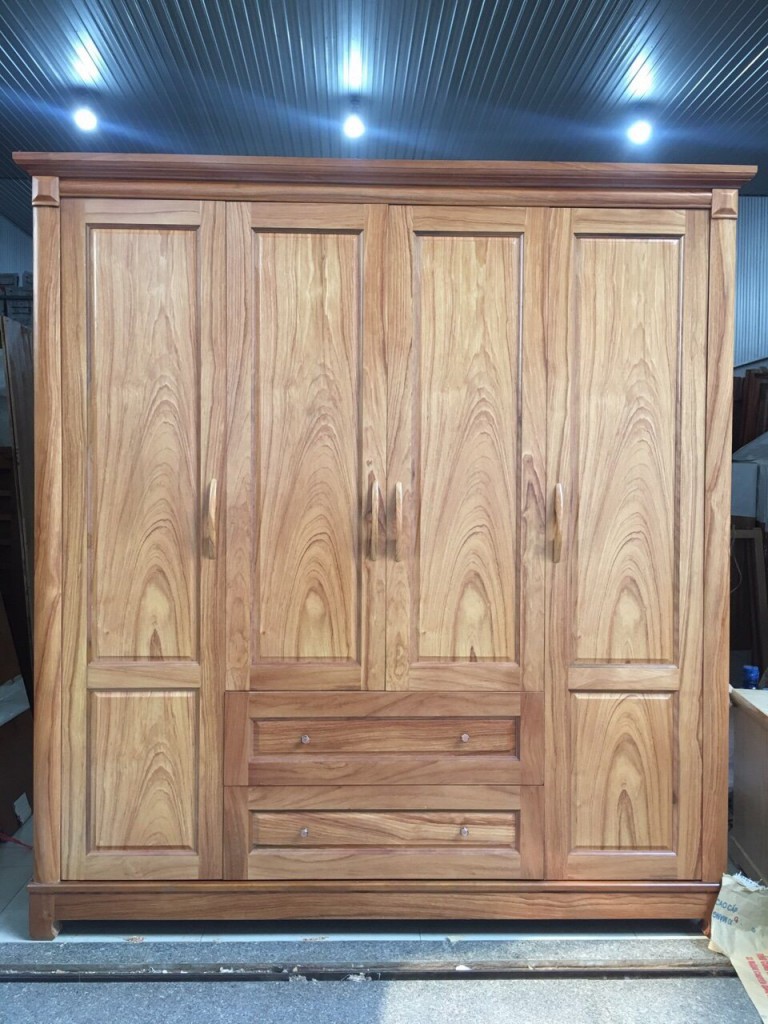 Tủ áo gỗ gõ cao cấp