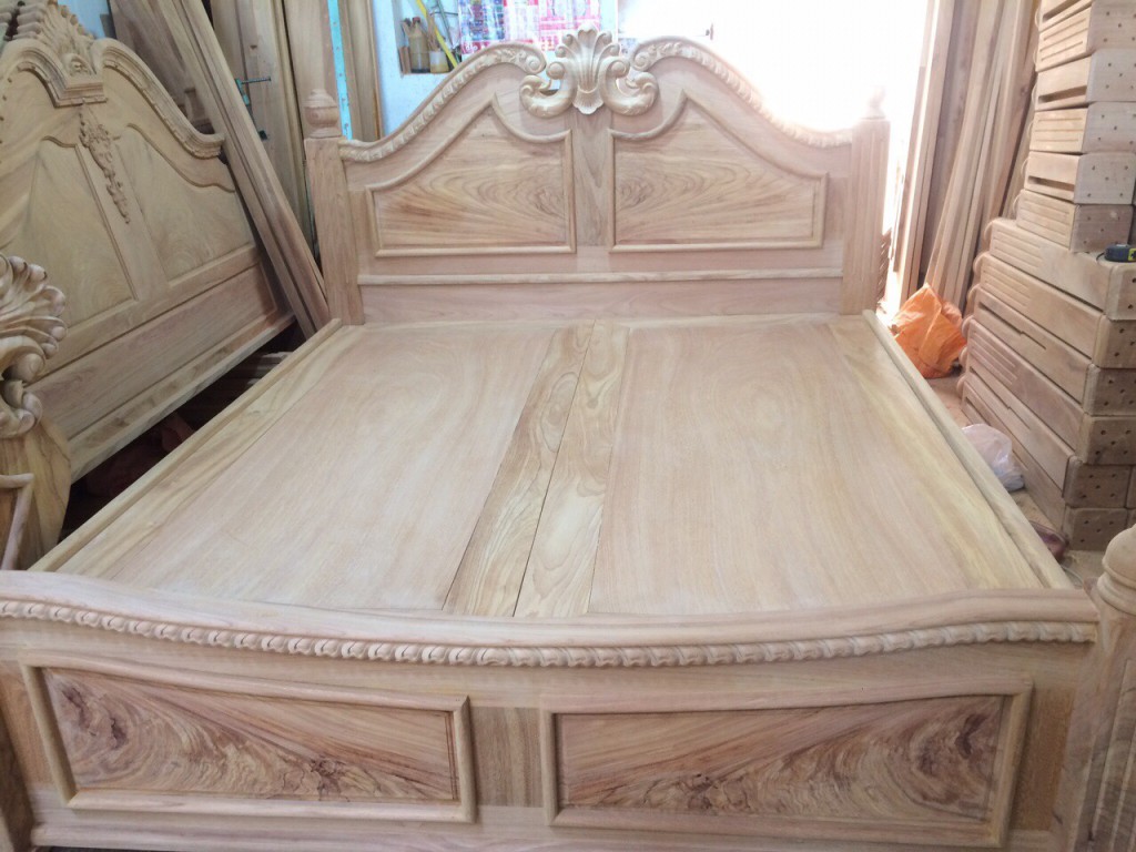 Giường ngủ gỗ gõ đỏ cao cấp