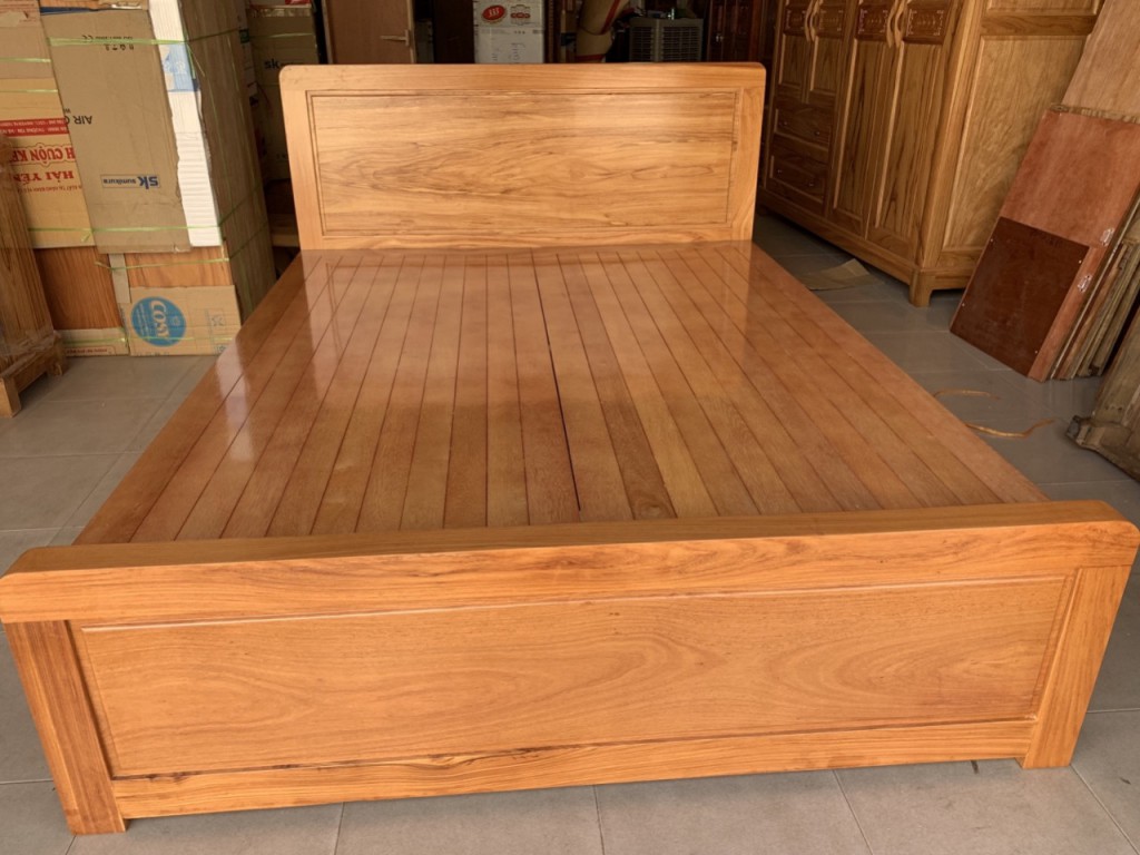 Giường hộc kéo gỗ Nam Phi