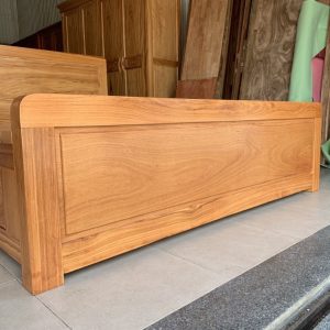 Giường hộc kéo gõ - Ảnh 3