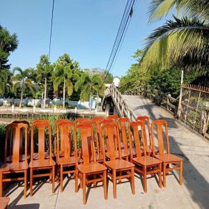 Ghế hội trường gỗ đỏ - Ảnh 8