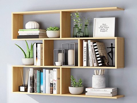 Kệ sách gỗ treo tường – Giải pháp tối ưu không gian nhỏ hẹp