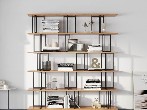 Bí quyết chọn kệ sách gỗ phù hợp với phòng khách và phòng làm việc