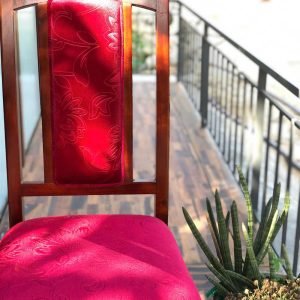 Ghế văn phòng gỗ tràm bọc nệm - Ảnh 3