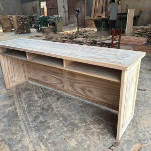 Bàn họp gỗ tràm bông vàng 4