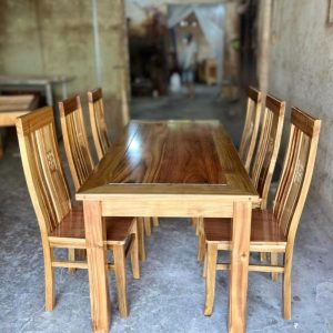 Bàn ăn chữ nhật 6 ghế