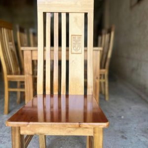 Bàn ăn chữ nhật 6 ghế gỗ tràm bông vàng - Ảnh 7