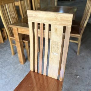 Bàn ăn chữ nhật 6 ghế gỗ tràm bông vàng - Ảnh 5