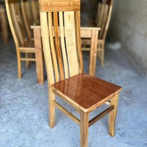 Bàn ăn chữ nhật 6 ghế gỗ tràm bông vàng - Ảnh 4