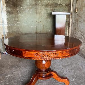Bộ bàn ăn tròn gỗ tràm 8 ghế - Ảnh 9
