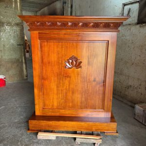 Bục tượng Bác gỗ tràm bông vàng