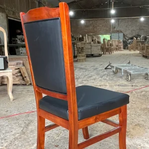 Ghế họp văn phòng gỗ tràm tựa nệm mặt ngồi nệm HT12 - Ảnh 2