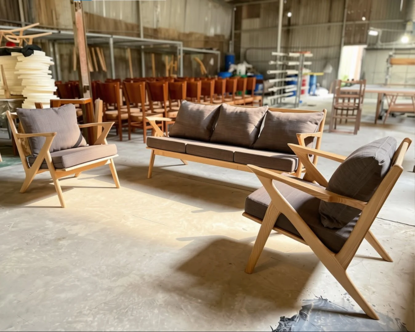 Sofa gỗ nệm đẹp