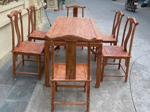 bàn ghế gỗ sưa đỏ